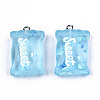 Transparent Resin Pendants RESI-S356-54A-2