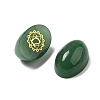 Natural Green Aventurine Oval Display Decorations G-F774-01A-2