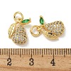 Brass Micro Pave Cubic Zirconia Pendents KK-R210-18G-3