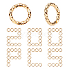 CREATCABIN 200Pcs Brass Open Jump Rings KK-CN0001-22-1