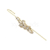 Brass Crystal Rhinestone Ear Wrap Crawler Hook Earrings for Women EJEW-C097-02G-05-2