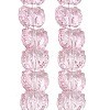 Electroplate Baking Paint Transparent Glass Beads Strands GL-CBA17FF-02G-2