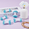 Cotton with Gypsum Artificial Flower Core for Hairpin Accessories DIY-WH20001-21B-4
