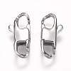 Tarnish Resistant 304 Stainless Steel Lobster Claw Clasps STAS-O114-056A-P-1