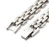201 Stainless Steel Watch Band Bracelets STAS-E165-04P-3