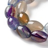 Natural Agate(Dyed & Heated) Beads Strands G-M446-D01-01B-4