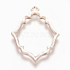 Rack Plating Alloy Open Back Bezel Pendants LS-X-PALLOY-Q351-06RG-FF-3