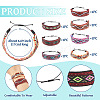 7Pc 7 Style Adjustable Polyester Ethnic Cord Wrap Bracelets BJEW-TAC0036-3