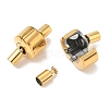 304 Stainless Steel European Clasps with Cord Ends SA-CBABC0F-06G-2