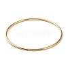 Ion Plating(IP) 304 Stainless Steel Simple Plain Bangle for Women BJEW-F461-01B-G-1