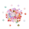 100Pcs Transparent Spray Painted Glass Beads GLAA-CJ0001-62-1