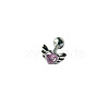 Angel Wing Heart 316L Surgical Stainless Steel Pave Cubic Zirconia Tongue Rings FS-WG901EE-06-1