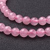 Natural Rose Quartz Beads Strands X-GSR6mmC034-4