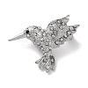 Woodpecker Platinum Zinc Alloy Enamel Pin JEWB-D068-02P-01-1