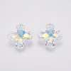 K9 Glass Rhinestone Pendants GLAA-K034-B03-1