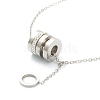 304 Stainless Steel Pendant Necklaces NJEW-L458-083-2