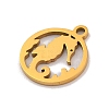 201 Stainless Steel Charms STAS-U016-06G-02-2