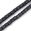 Frosted Natural Lava Rock Beads Strands G-E618-02C-1