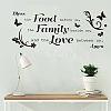 PVC Quotes Wall Sticker DIY-WH0200-023-4