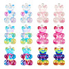 12Pcs 6 Colors Translucent Resin Pendants CRES-TA0001-21-8