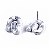 Opaque Resin Stud Earrings EJEW-T012-01-A03-3
