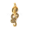 Rack Plating Brass Micro Pave Cubic Zirconia Pendants KK-U022-01A-02-1