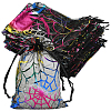Halloween Theme Spider Printed Organza Drawstring Bags ABAG-WH20021-006F-1
