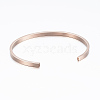 304 Stainless Steel Inspirational Cuff Bangles BJEW-K173-14-4