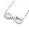 304 Stainless Steel Pendant Necklaces NJEW-E141-36-4