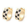 Brass Micro Pave Cubic Zirconia Hoop Earrings EJEW-H152-01C-G-4