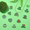24Pcs 12 Styles Saint Patrick's Day Glitter Alloy Enamel Pendants ENAM-CJ0005-62-6