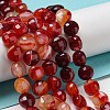 Natural Banded Agate Beads Strands G-K351-A07-02-2