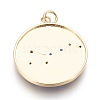 Brass Cubic Zirconia Pendants KK-O113-06C-01G-2