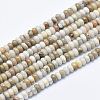 Natural Silver Leaf Jasper Beads Strands G-E444-36B-1