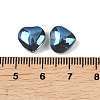 Electroplate Glass Bead EGLA-H102-08W-3