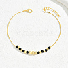 Gold Plated Brass Beads Anklets for Women YN6291-7-1