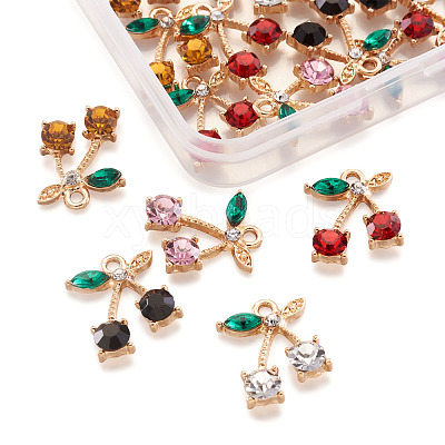 Alloy Rhinestone Pendants ALRI-TA0001-03G-1