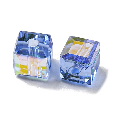 Electroplate Glass Beads EGLA-Z004-04A-08-1