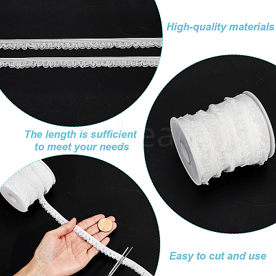 20M Nylon Elastic Lace Ribbon OCOR-GA0002-89-1