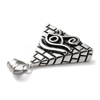 Ion Plating(IP) 304 Stainless Steel Pendants STAS-D067-10AS-1