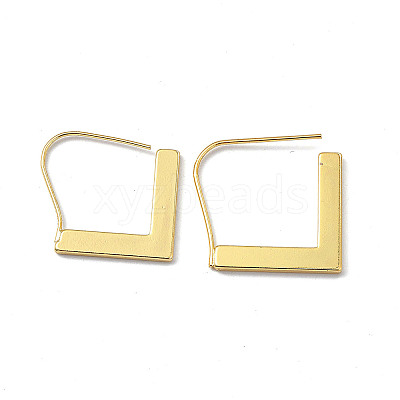 Brass Arrow Dangle Earrings for Women EJEW-P215-03G-1