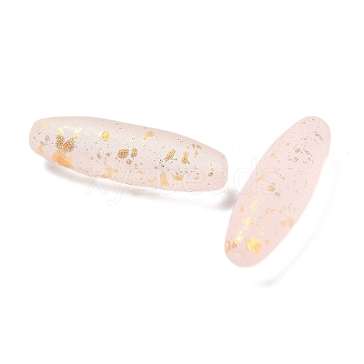 Frosted Glass Beads FGLA-L001-001E-1