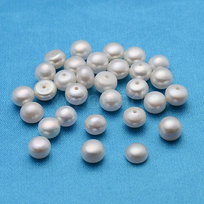 Grade AA Natural Cultured Freshwater Pearl Beads PEAR-D001-6.5-7-2AA-A-1