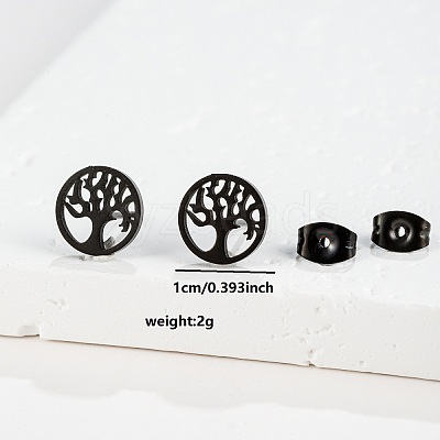 201 Stainless Steel Stud Earrings FS-WGB18B1-28-1