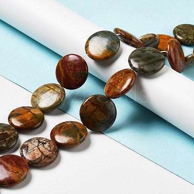 Natural Picasso Stone/Picasso Jasper Beads Strands G-B032-C01-1