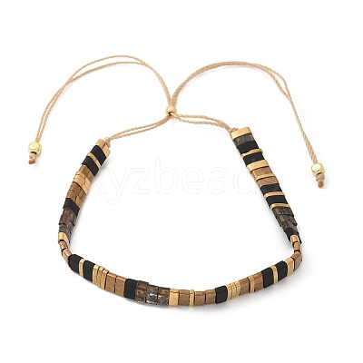 Vintage Ethnic Style Adjustable Glass Tila Beaded Handmade Slider Bracelets for Women ZN9527-12-1