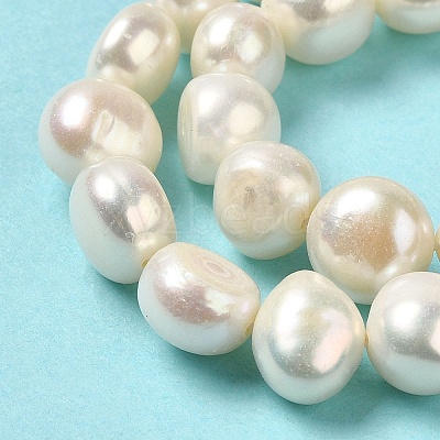 Natural Cultured Freshwater Pearl Beads Strands PEAR-E017-21-1