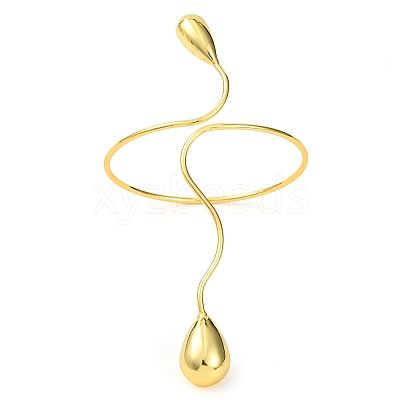 Brass Cuff Bangles for Women BJEW-F477-01G-1
