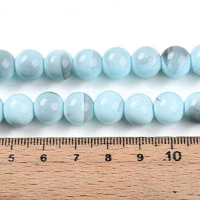 Baking Paint Glass Beads X1-DGLA-N013-10mm-03-1