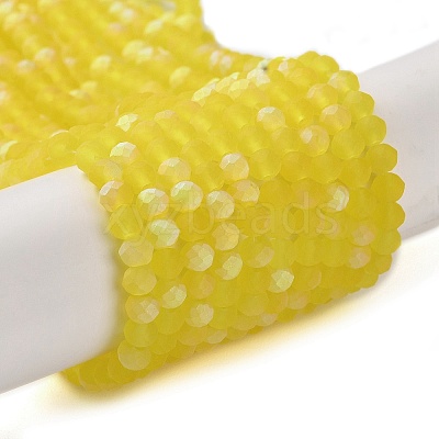 Imitation Jade Glass Beads Strands EGLA-A034-T3mm-MB17-1